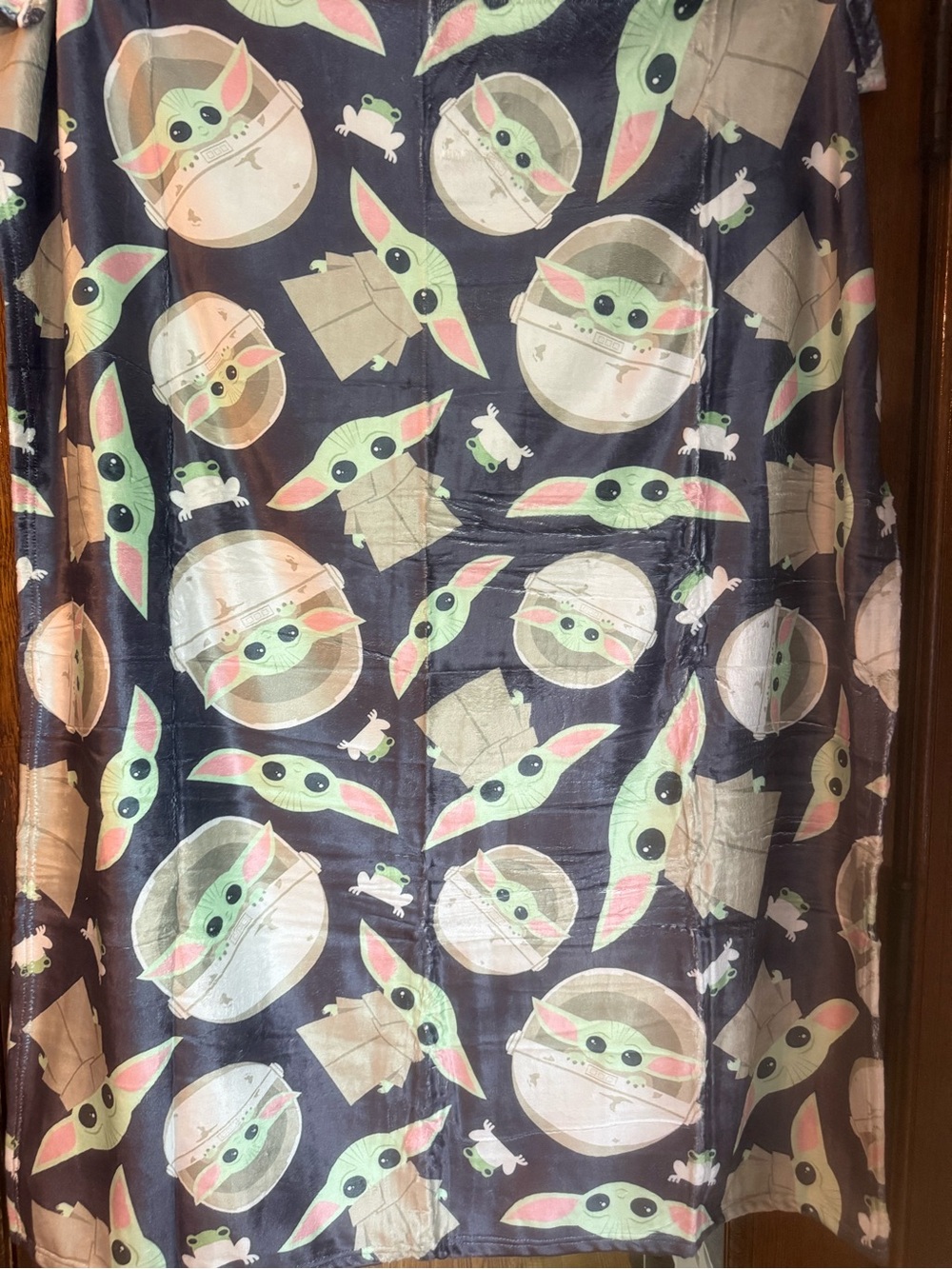 Baby Yoda throw blanket 50x40